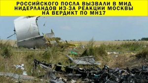 СРОЧНО!!! Российского посла вызвали в МИД Нидерландов из-за реакции Москвы на вердикт по MH17