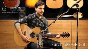 Furch Superjumbo S23-CR Cutaway acoustic guitar played by Bálint Füstös in Stageshop