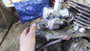 Установка карбюратора PZ на двигатель от мотоцикла минск (СССР)