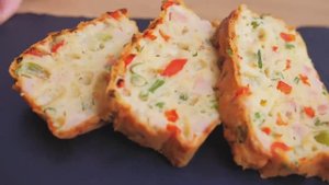 КЕКС ЗАКУСОЧНЫЙ С ВЕТЧИНОЙ И СЫРОМ!