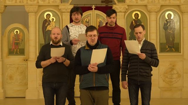 «Кирие Элейсон»( kuri eleeson) - праздничный мужской хор храма Преображения Господня смотреть онлайн