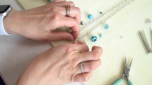 Как сделать колье на цепочке с подвесками