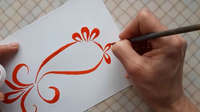 Хохломская роспись - мастер класс "Рыбка " смотреть онлайн