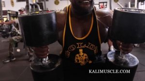 Kali Muscle Chest Workout w/ 200lb Dumbbell Press