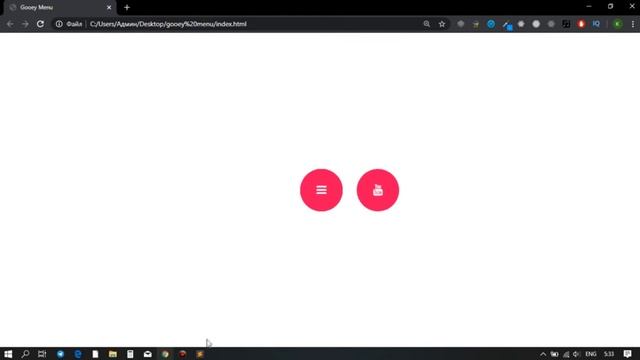Gooey MENU Animation Effects HTML & CSS + SVG filter || Animated Hamburger Menu ||Vanilla JavaScrip