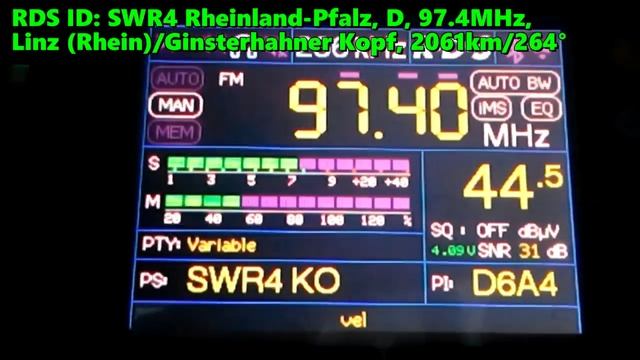 26.05.2023 17:46UTC, [Es], SWR4, Германия, 97.4МГц, 2061км