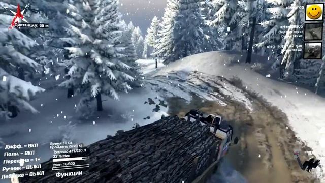 Spin Tires карта Зимняя сказка  пройдена.