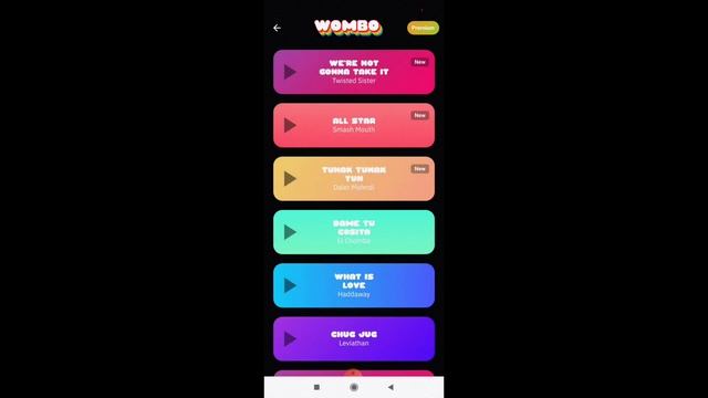 Как сделать поющие фотографии. Приложение WOMBO.
