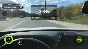 BMW G30 520d  Stage 1 разгон от 0-100 км/ч