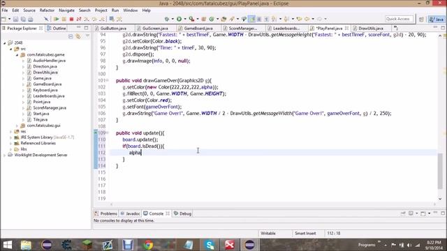Java 2048 Gui Tutorial #9 Play Panel (2/2) смотреть онлайн