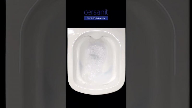 Унитаз подвесной COLOUR CLEAN ON - 100% смыв, омывание и тест на выплеск #cersanit #ремонт