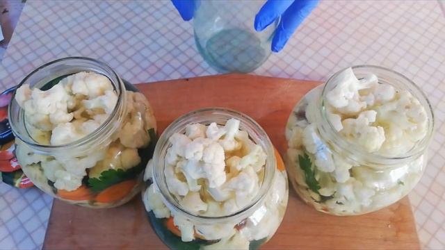 Маринованная Цветная Капуста на Зиму. Вкусная хрустящая закуска из цветной капусты. Вкусный рецепт.