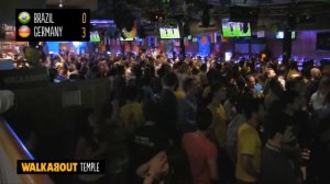 Crowd Reactions from Germany 7-1 Brazil at Walkabout Temple