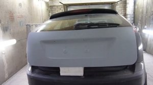 Форд Фокус 2 окраска крышки багажника и порога