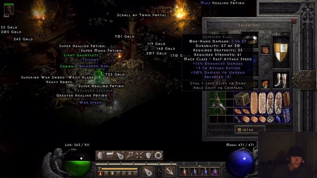 Diablo 2 Resurrected - Nightmare Andariel till SoJ (P2) смотреть онлайн