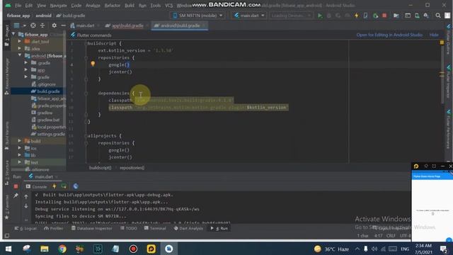 How connect flutter with firebase| firebase setup for flutter app| firebase app in flutter |Firebas