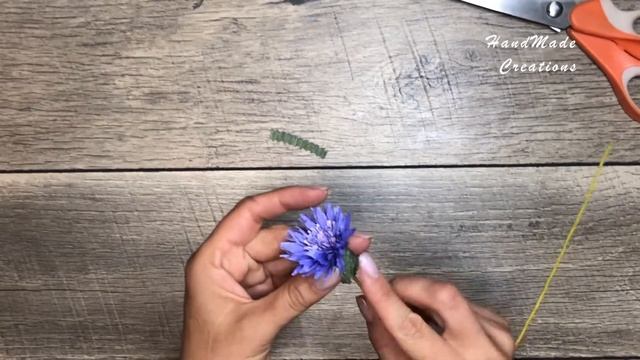Мастер класс по изготовлению полевого василька /DIY/ Knapweed/ Centaurea/ Bluebottle/ Cornflower смотреть онлайн