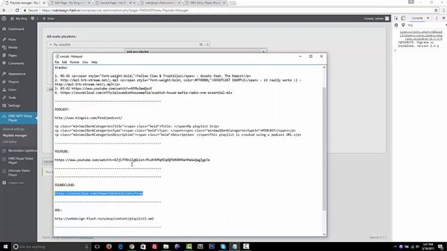 MP3 Sticky Player Wordpress Plugin video tutorial смотреть онлайн