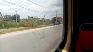 поездка на трамвае Tatra KT4 по маршруту 4 г. Евпатория