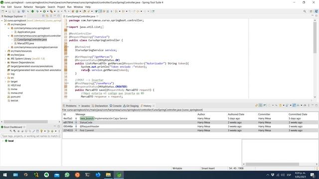 Curso de Eclipse & Git | Como Ver y Trabajar Sobre El Historial de Cambios de un Archivo En Eclipse смотреть онлайн