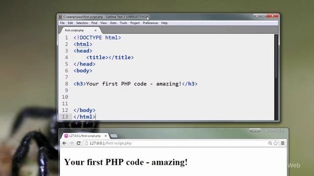 Chapter 1 L1 php (Beginners PHP) смотреть онлайн