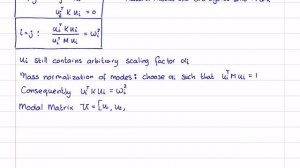 Mechanical Vibrations 39 - Modal Analysis 1 - Orthogonality of Natural Modes