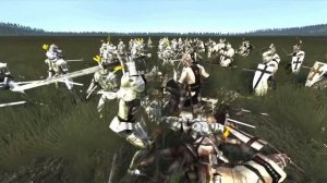 Medieval II: Total War 1vs1: Пешие рыцари vs Пешие готские рыцари