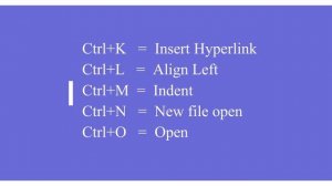 MS WORD SHORT CUT KEY