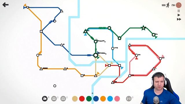 СТРОИМ МАЛЕНЬКОЕ МЕТРО ЧУНЦИНА ? Mini Metro #21 смотреть онлайн