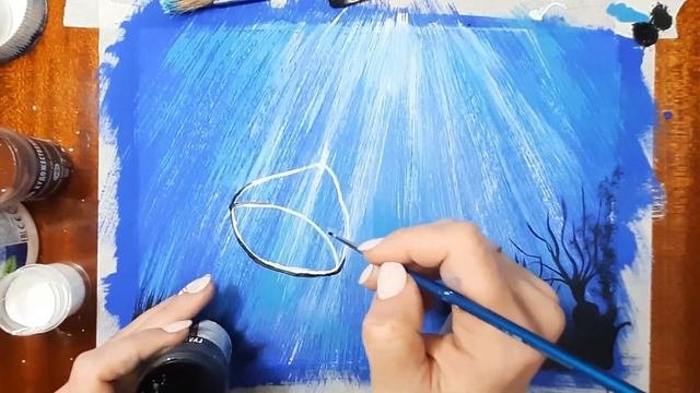 Как нарисовать медузу легко. Рисуем медузу гуашью. Морской пейзаж гуашью. Рисуем морских обитателей смотреть онлайн