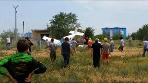 В Волжском упал самолет!!!