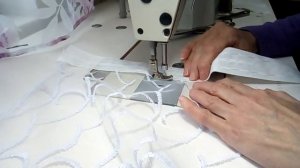 Как пришить ленту на тюль?