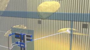 Работа водяного обдувочного аппарата VLB Clyde Bergemann