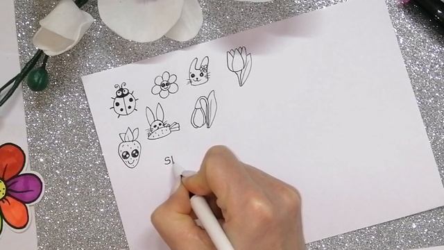 12 DIY Мини ВЕСЕННИЕ наклейки! Как сделать НАКЛЕЙКИ БЕЗ КЛЕЯ
