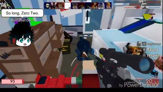 Zero Two wants to kill me... [Roblox Arsenal] смотреть онлайн