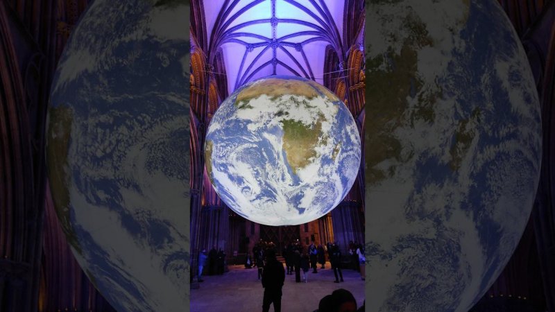 A touring artwork by UK artist Luke Jerram. Lichfield Cathedral