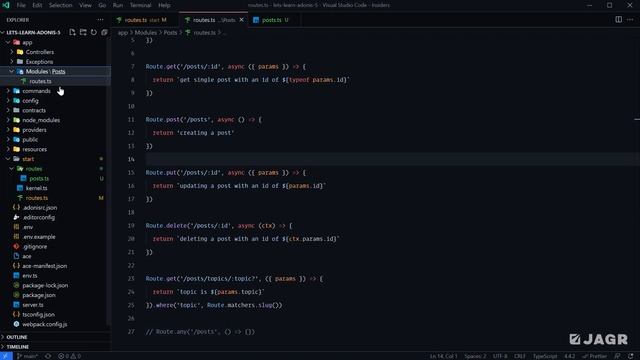 Let's Learn AdonisJS 5: Ep 2.2 - Moving & Organizing Routes in AdonisJS смотреть онлайн