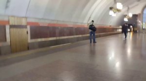 поездка на номерном по Правобережной линии метро СПБ. Лиговский проспект - Спасская