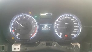 Работающая индикация ручника на приборке Subaru Levorg