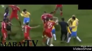 Жестокий футбол | Драки, фолы и красные карточки в футболе HD