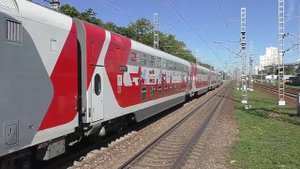 Электровоз ЭП2К-149 (ТЧЭ-8) с турист. поездом "В Карелию" №927Ь/928Ь Москва-Ленинградская - Москва.