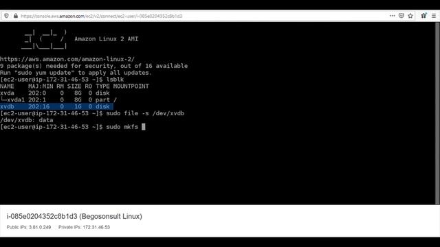 AWS - Deploy and making an Amazon EBS volume available for use on Linux смотреть онлайн