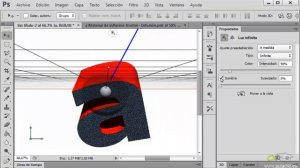 Curso de Photoshop CS6. 18.3. Objetos 3D. Deformar, iluminación e interpretar.