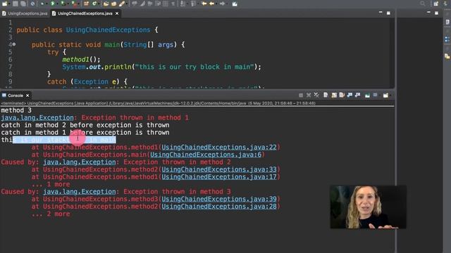 23) Chained exceptions | Java with Ali