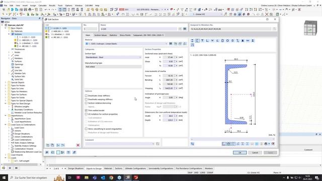 [EN] Анализ устойчивости и деформации кручения в RFEM 6 и RSTAB 9