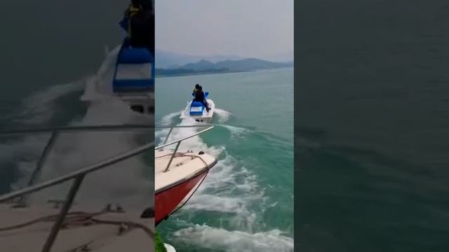 Jet Ski ride ? #jetski #islamabad #weather #khanpur #khanpurdam #mabaliisland #water #mountains