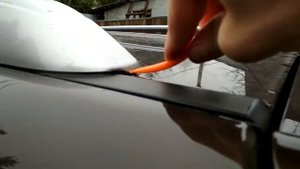 Снятие крышки рейлинга Sorento