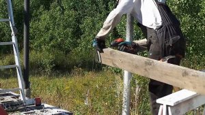 Каркасный дом. Как  легко смонтировать стены. Изготовление крана для монтажа каркасных стен.