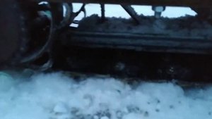 Снегоход из бензопилы.