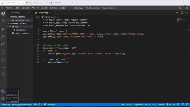 Creación de API REST con Python y MySQL -  2